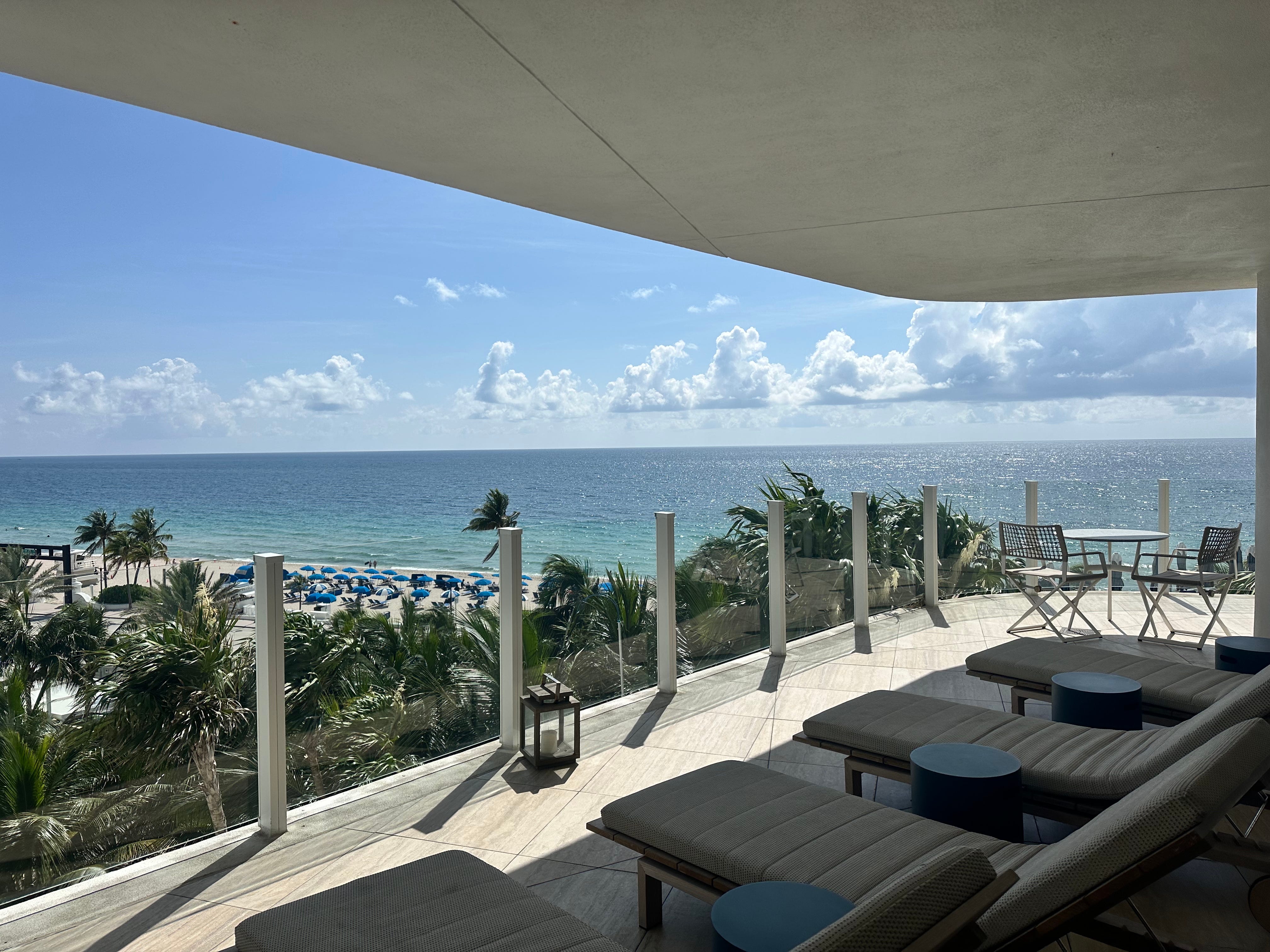 The view from a room in the Four Seasons in Fort Lauderdale, Florida.