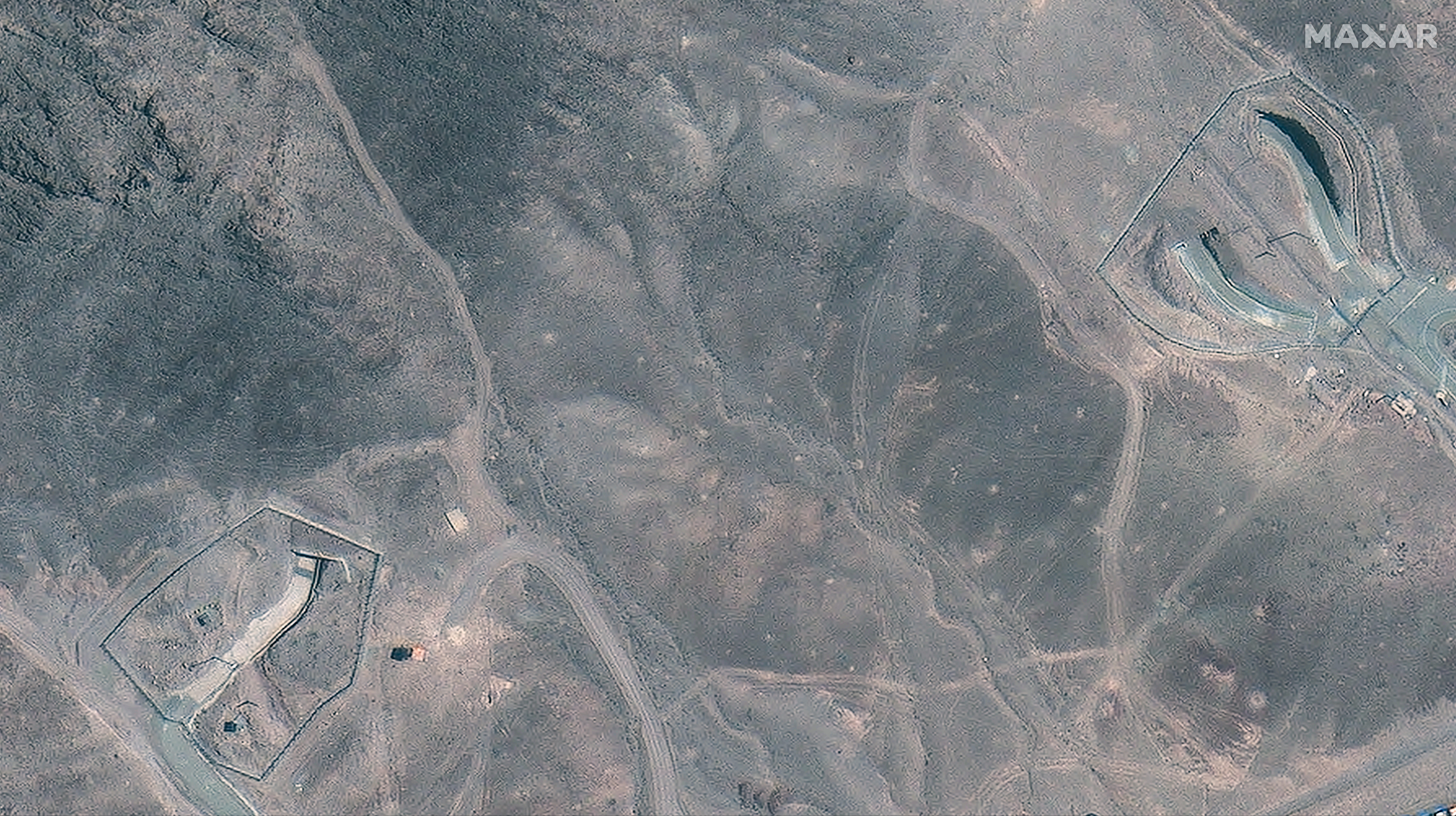 An image of tunnels at Fordow on June 19, 2025.