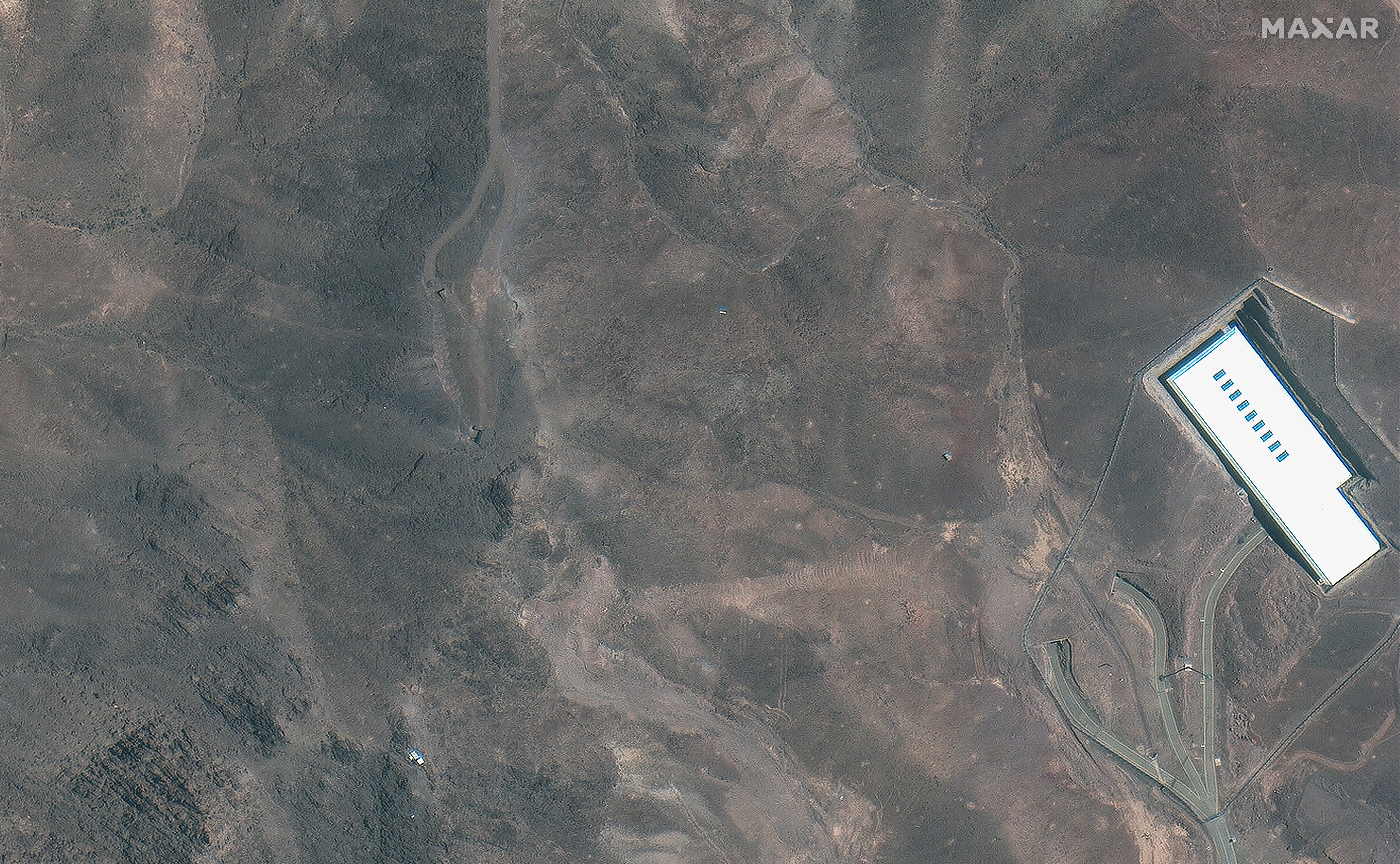 A ridge at Fordow on June 19, 2025.