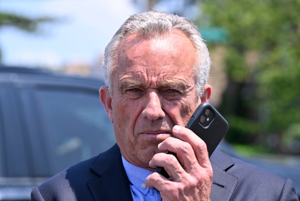 RFK Jr. on a phone call.