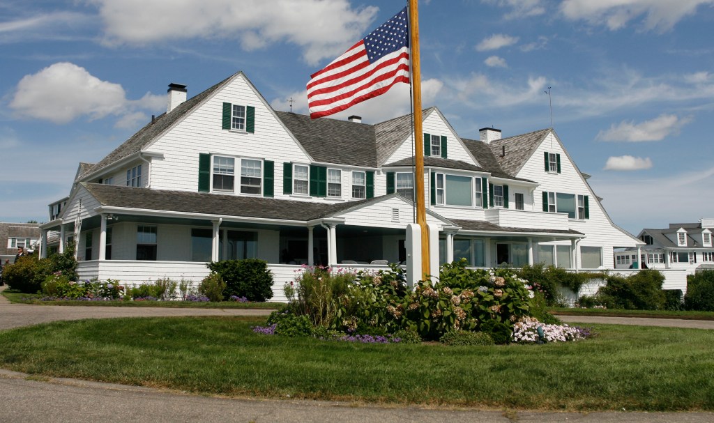 The Kennedy family compound in Hyannis Port, Massachusetts.