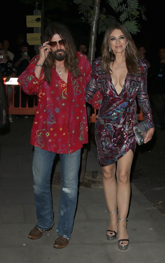 Billy Ray Cyrus and his girlfriend, Elizabeth Hurley, enjoyed a date night to watch Miley Cyrus' new movie in 2025