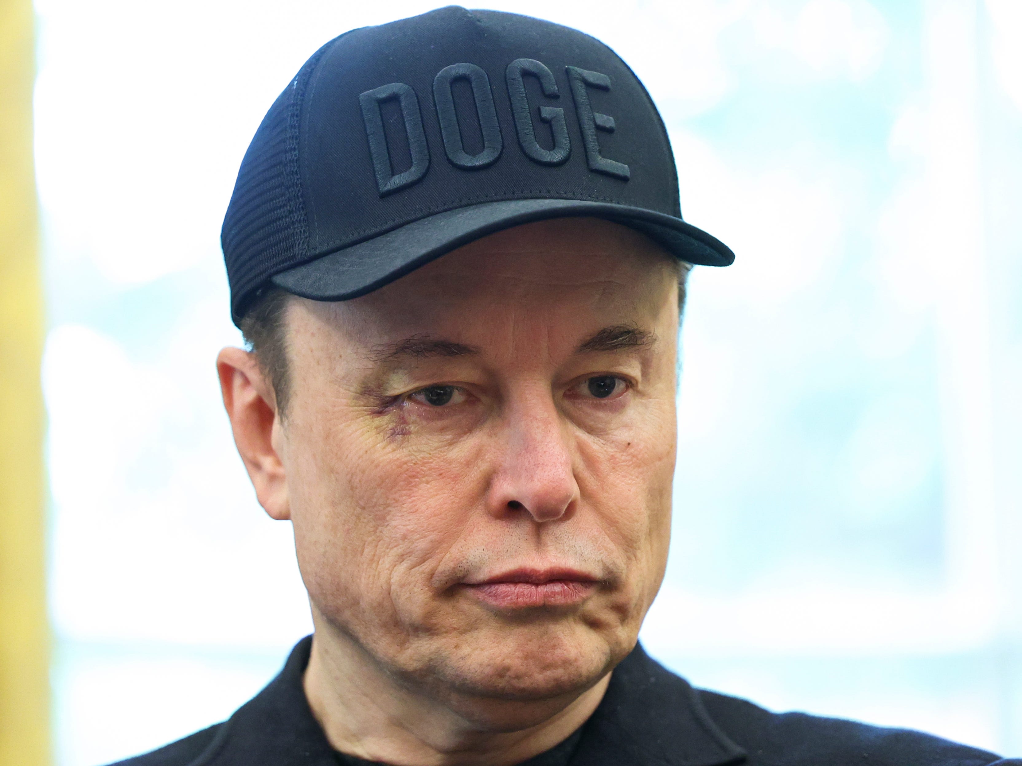 Elon Musk in the Oval Office at the White House.