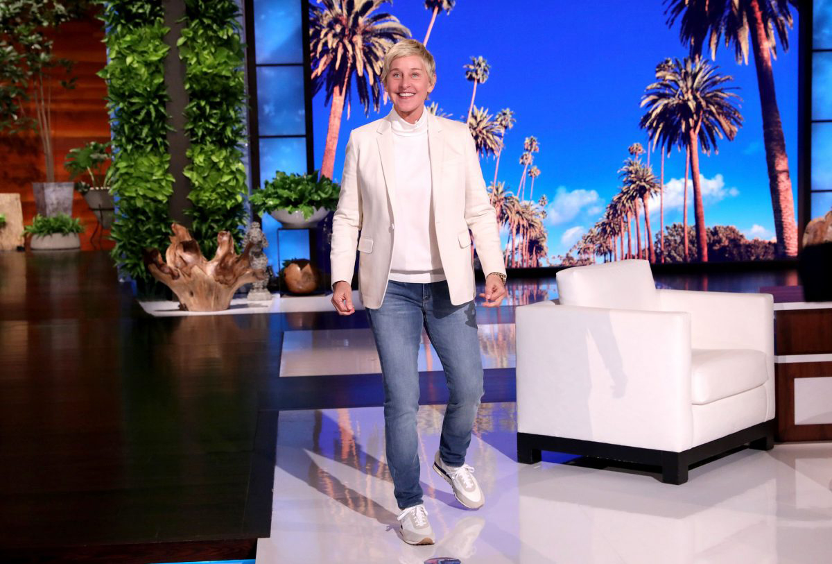 Ellen DeGeneres on her talk show