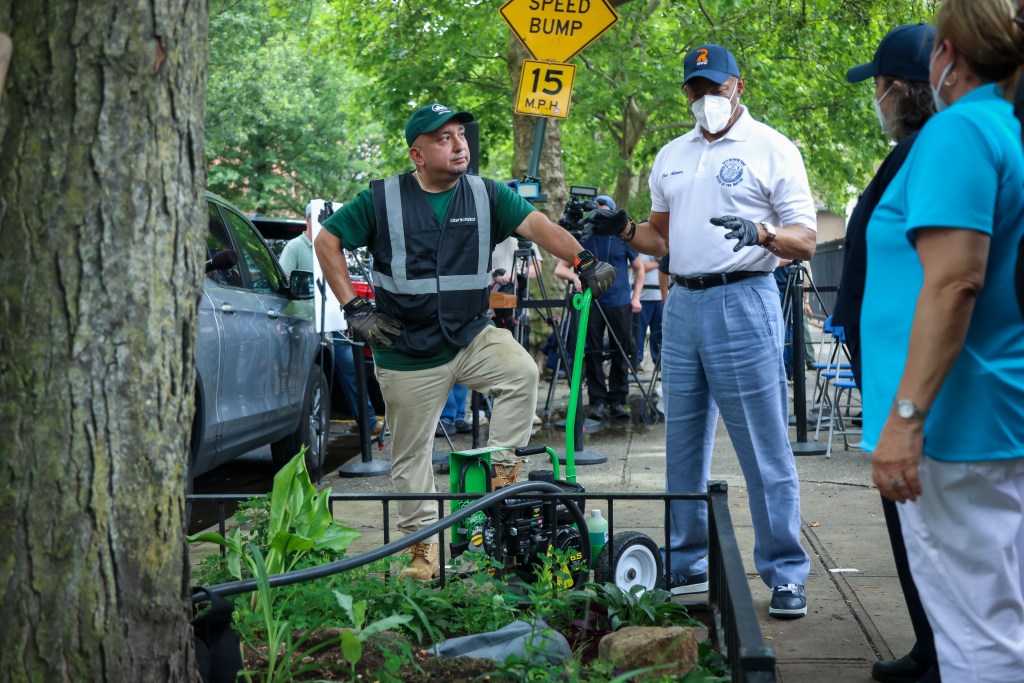 NYC rat mitigation program demonstration.