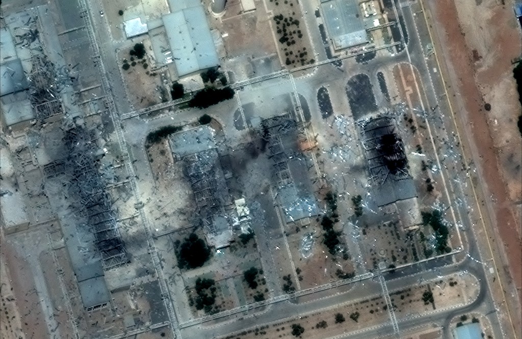 Satellite image shows a close up view of destroyed buildings at Isfahan Nuclear Technology Center, after it was hit by U.S. airstrikes, in Isfahan, Iran, June 22, 2025. 