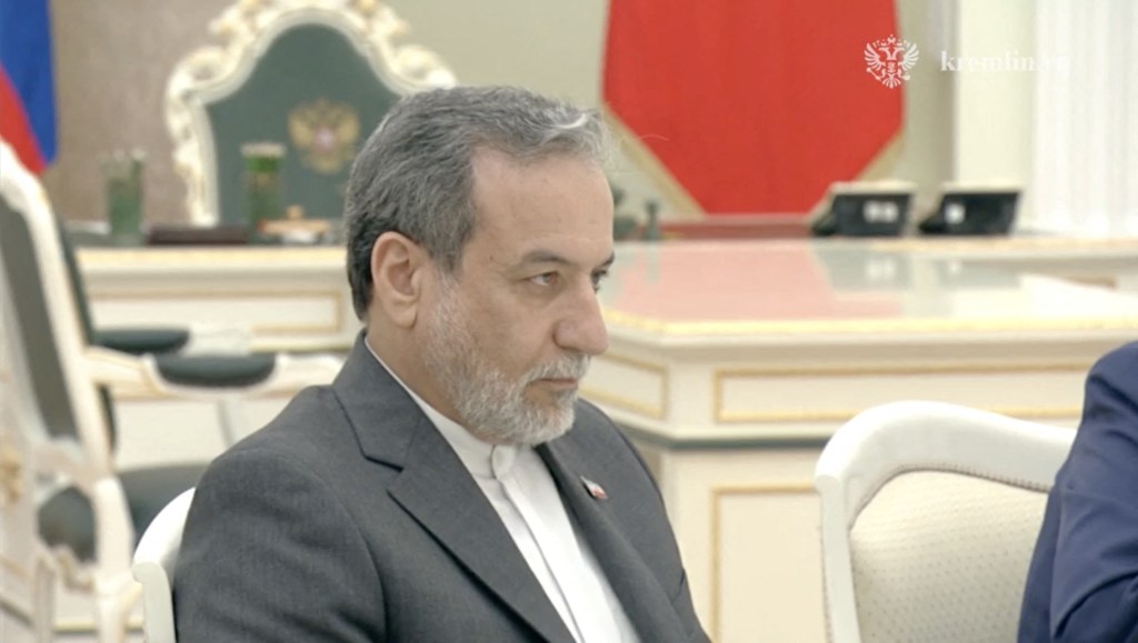 Iranian Foreign Minister Abbas Araqchi attends a meeting with Russian President Vladimir Putin in Moscow, Russia June 23, 2025