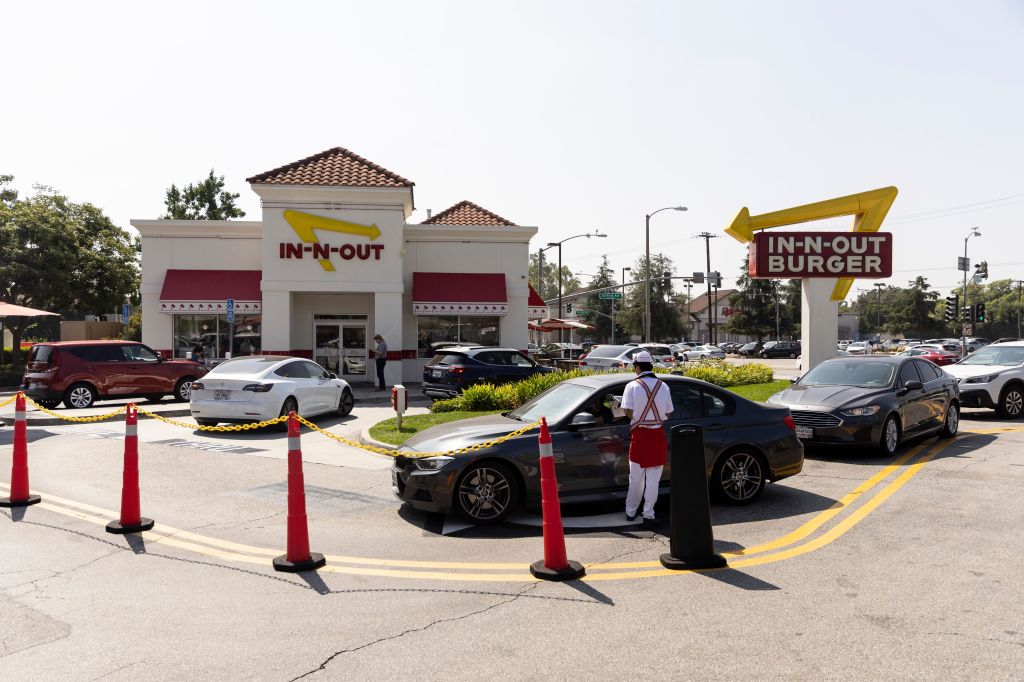 In-N-Out Burger drive-thru.