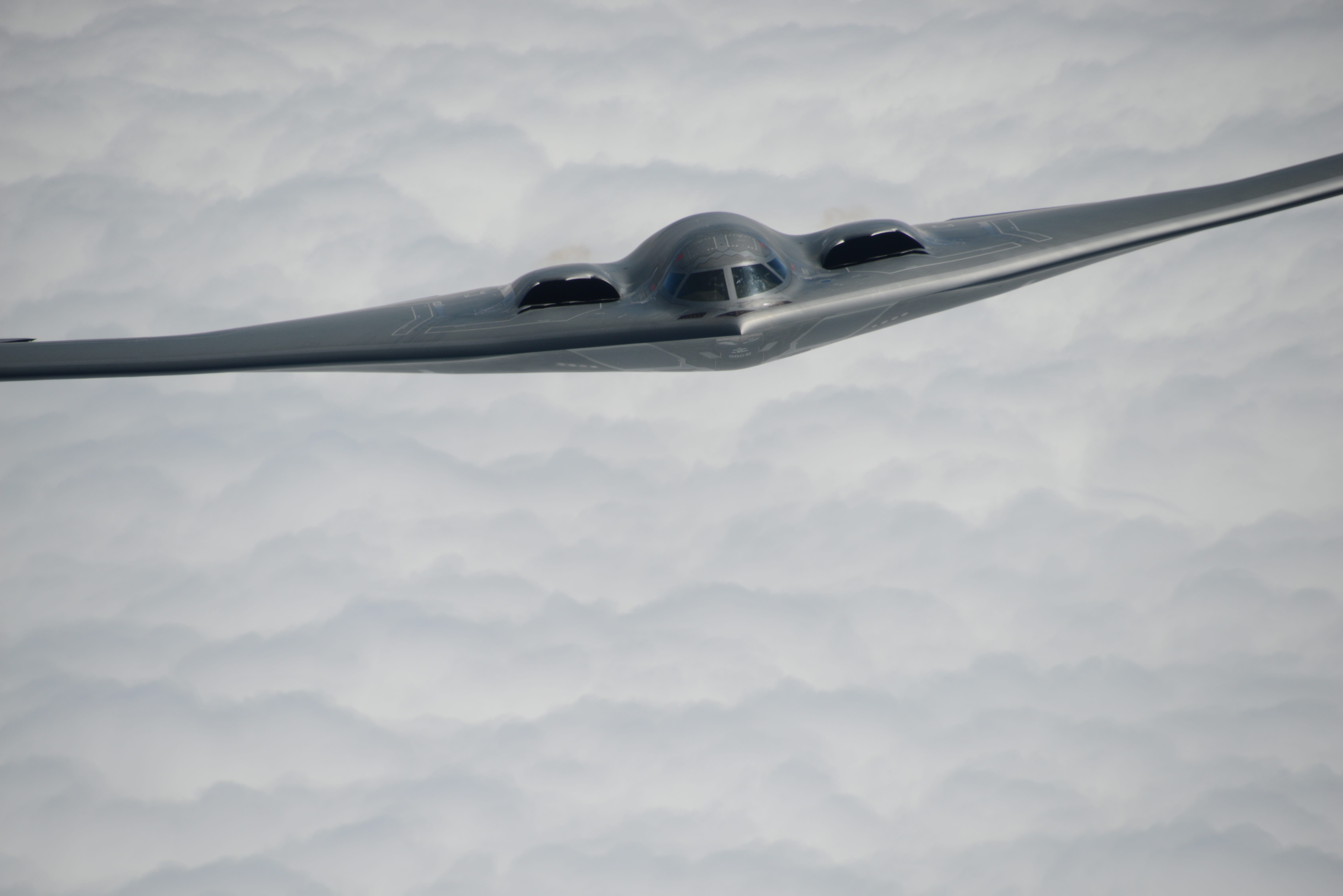 A US Air Force B-2 Spirit bomber.