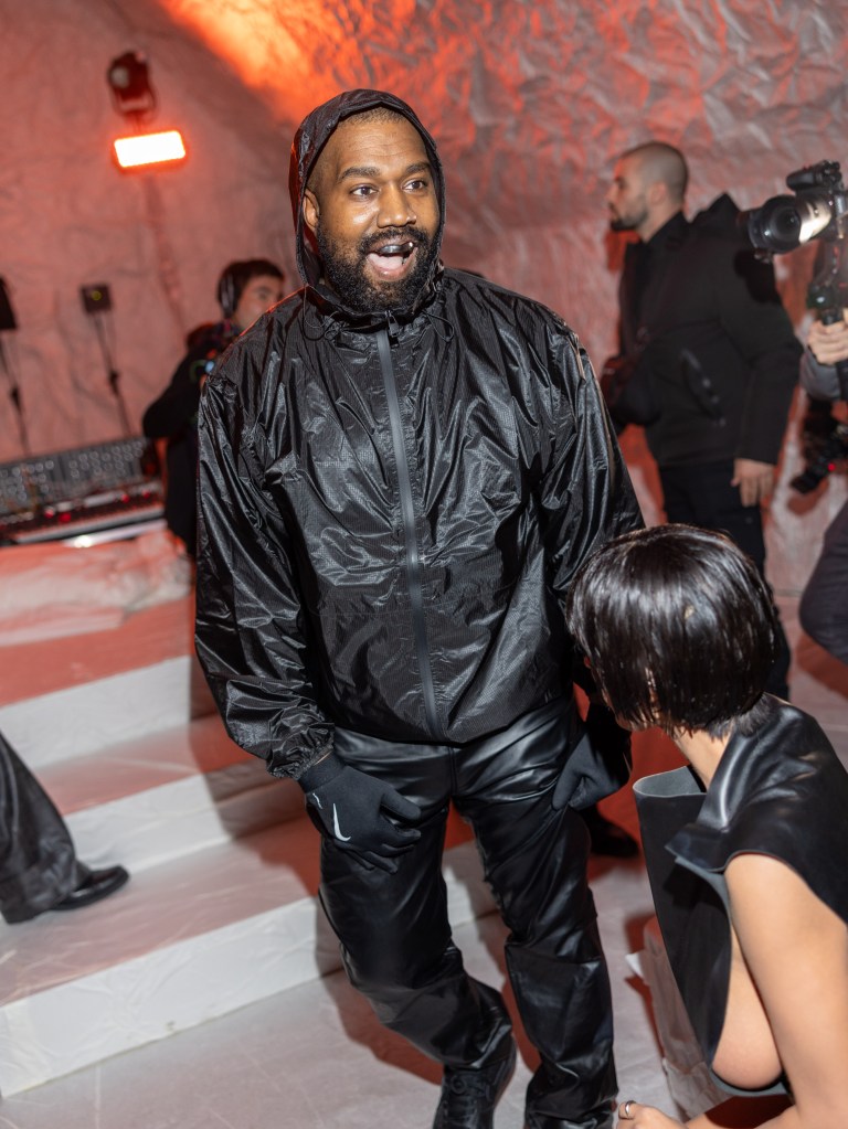 Kanye West at Miami Fashion Week in February 2024