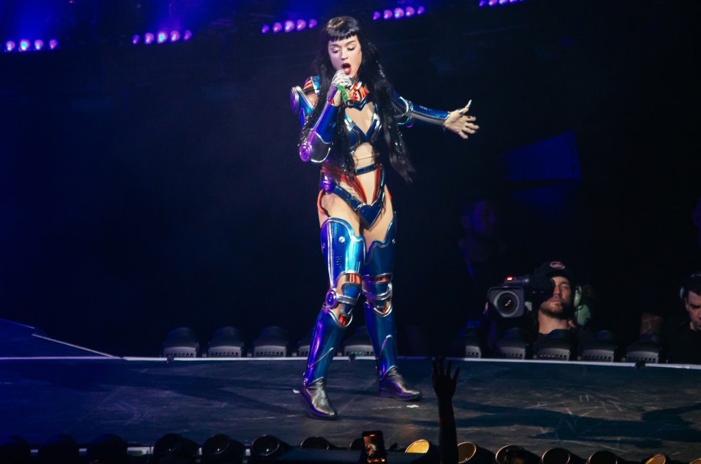 Katy Perry in April 2025 Mexico performance