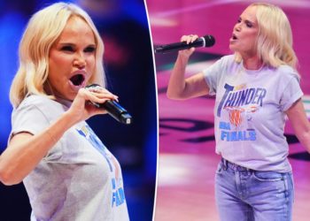 Kristin Chenoweth slammed for ‘horrible’ national anthem performance during NBA Finals: ‘What the hell was that?’