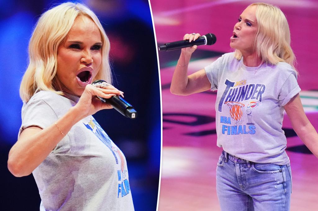 Kristin Chenoweth slammed for ‘horrible’ national anthem performance during NBA Finals: ‘What the hell was that?’