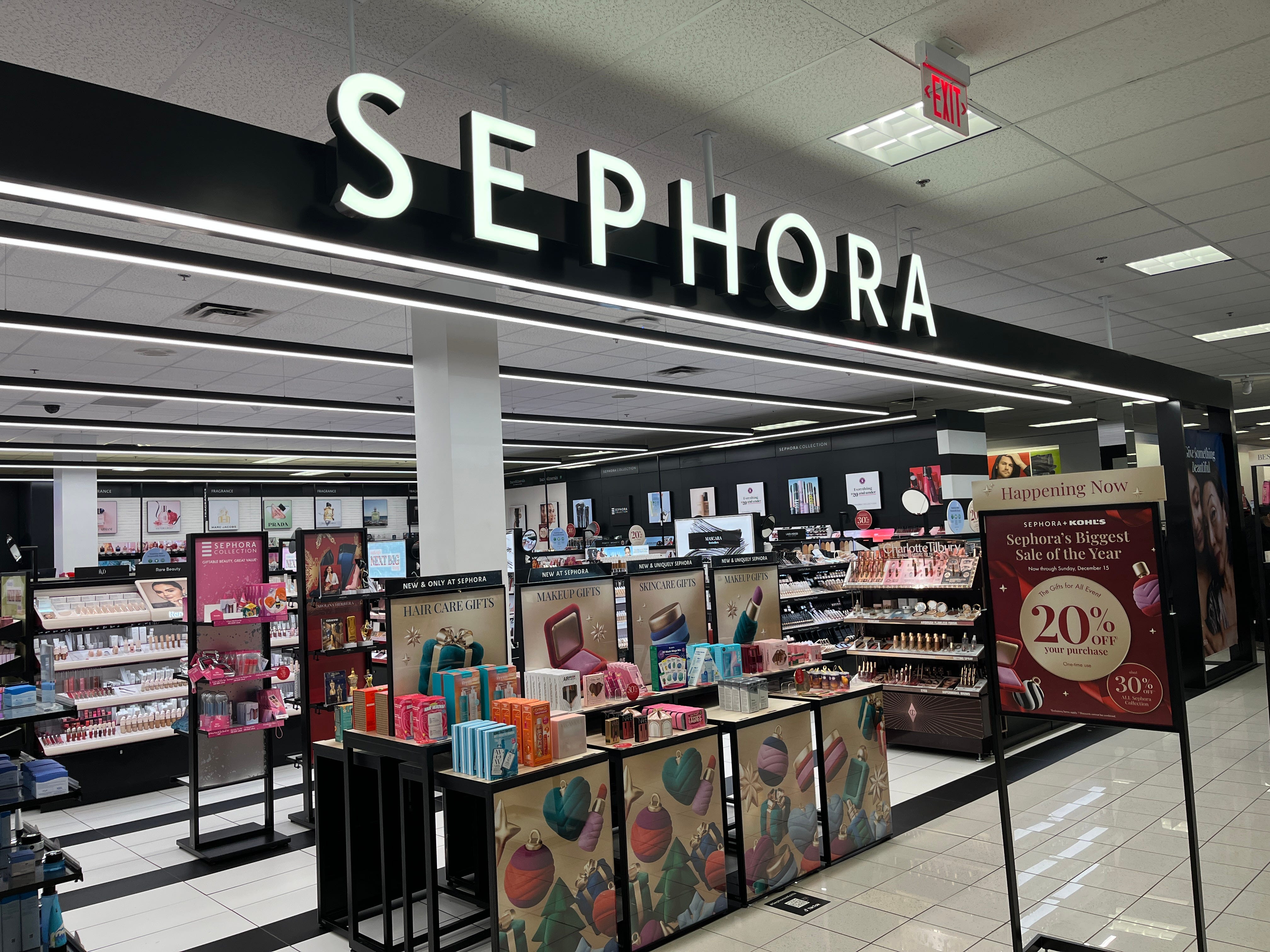 A Sephora location at Kohl's.