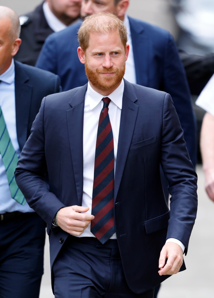 Prince harry in April. 