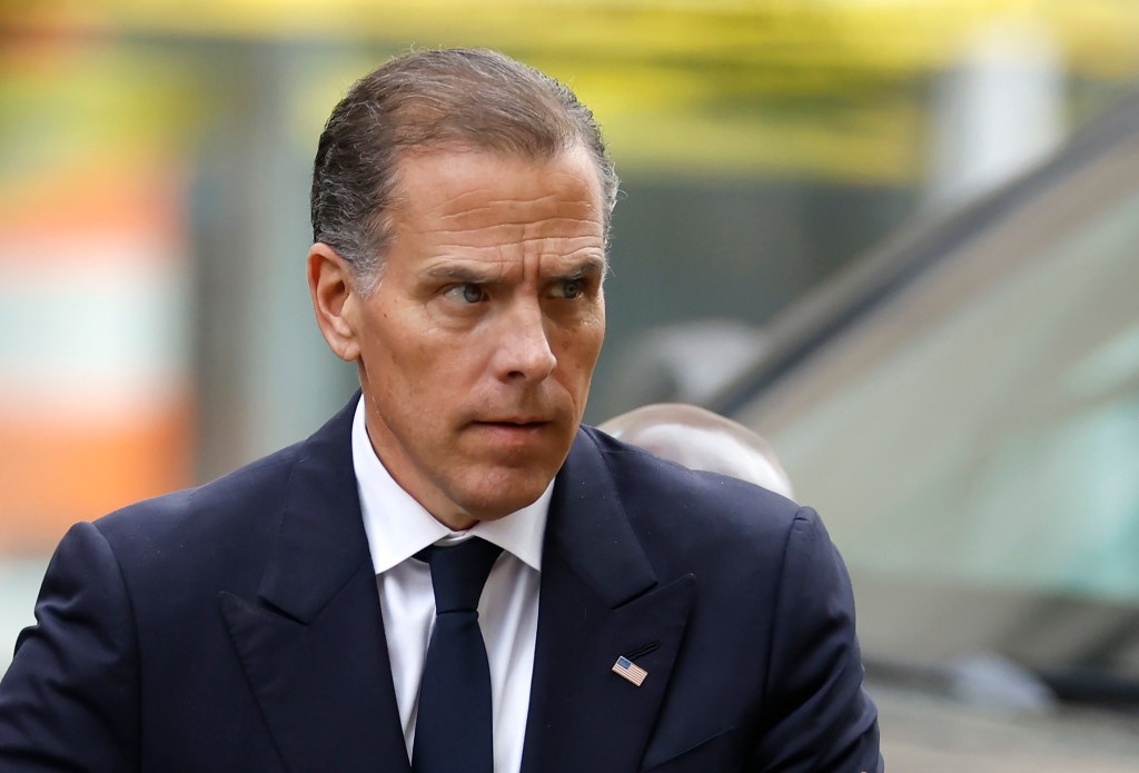 Hunter Biden arriving at court for his gun trial.