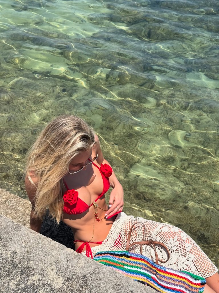 Alix Earle looks red hot in cheeky Mallorca bikini snaps