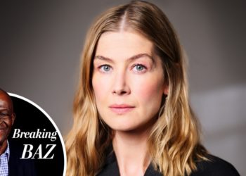 Breaking Baz: Here Comes The Judge! First Look At ‘Gone Girl’ Rosamund Pike Playing A Karaoke-Loving Justice In National Theatre Debut ‘Inter Alia’