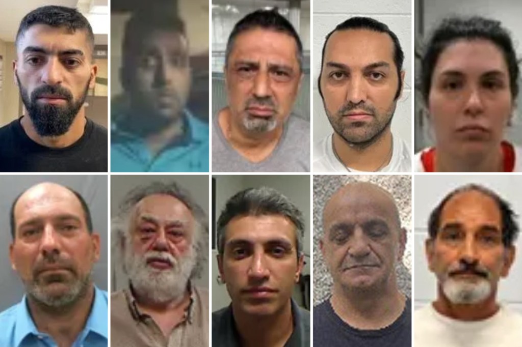 Mugshots of eleven Iranian nationals arrested in the U.S.