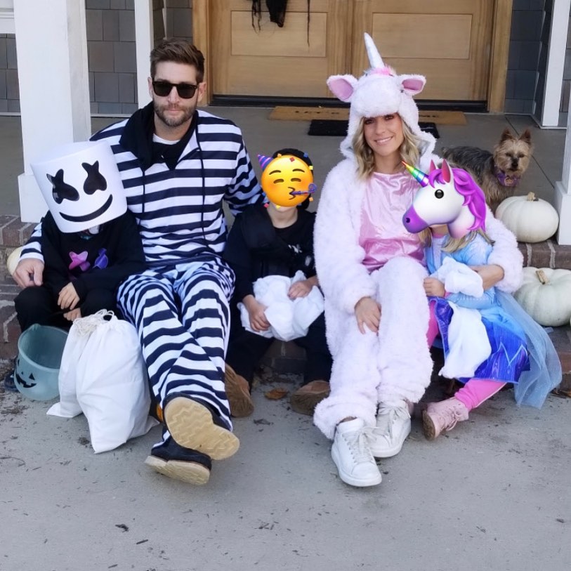 Jay Cutler, Kristin Cavallari and kids via Instagram in October 2020