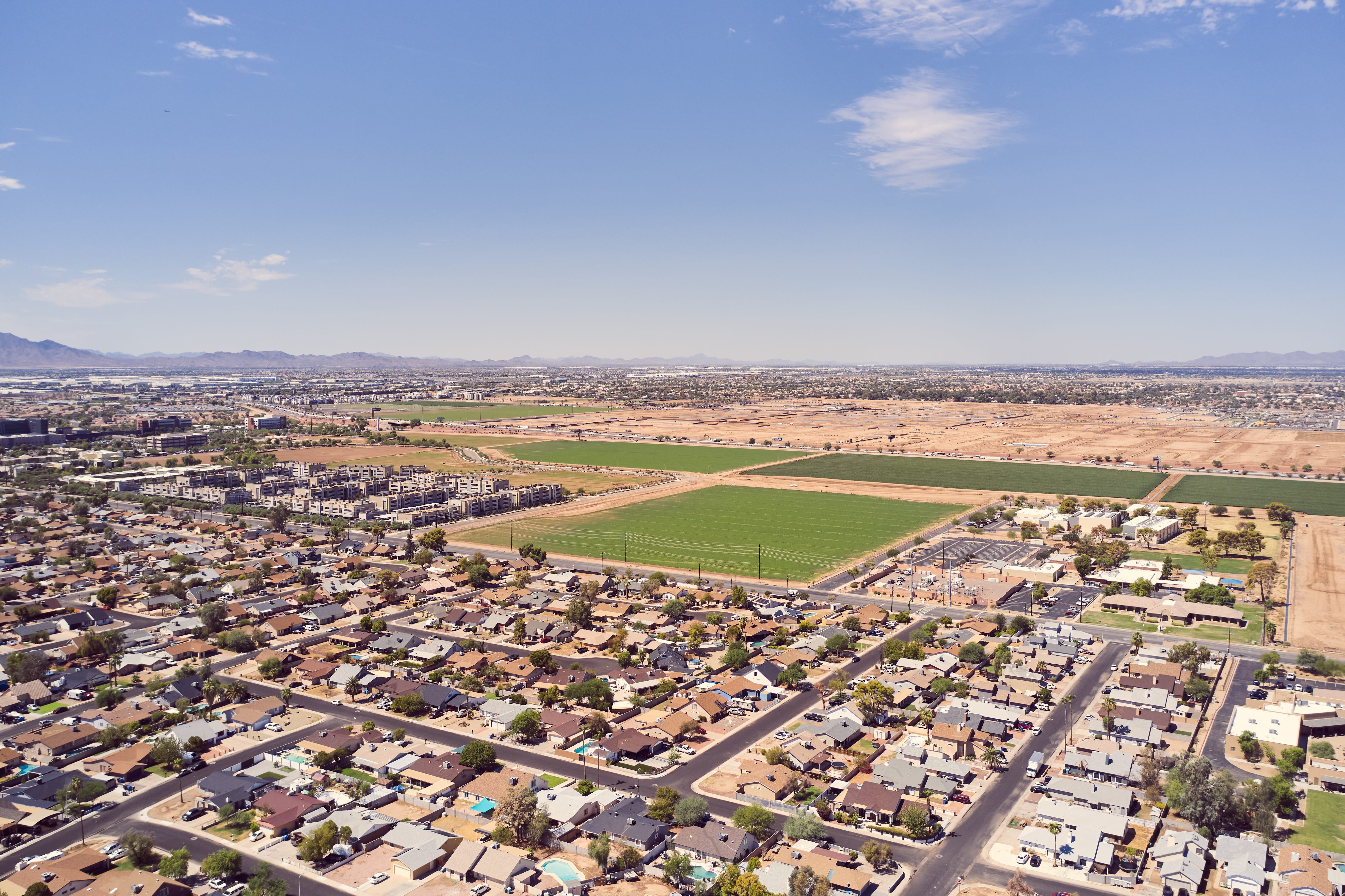 Aerial view of Phoenix.
