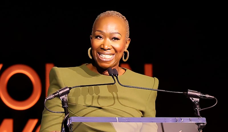 LOS ANGELES, CALIFORNIA - FEBRUARY 27: Joy Reid speaks onstage during the 2025 ESSENCE Black Women In Hollywood Awards at Fairmont Century Plaza on February 27, 2025 in Los Angeles, California. (Photo by Leon Bennett/Getty Images for ESSENCE)