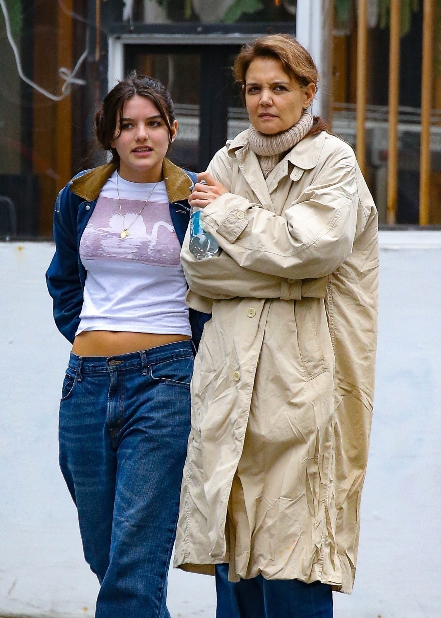 Suri Cruise and Katie Holmes in New York City in May 2024