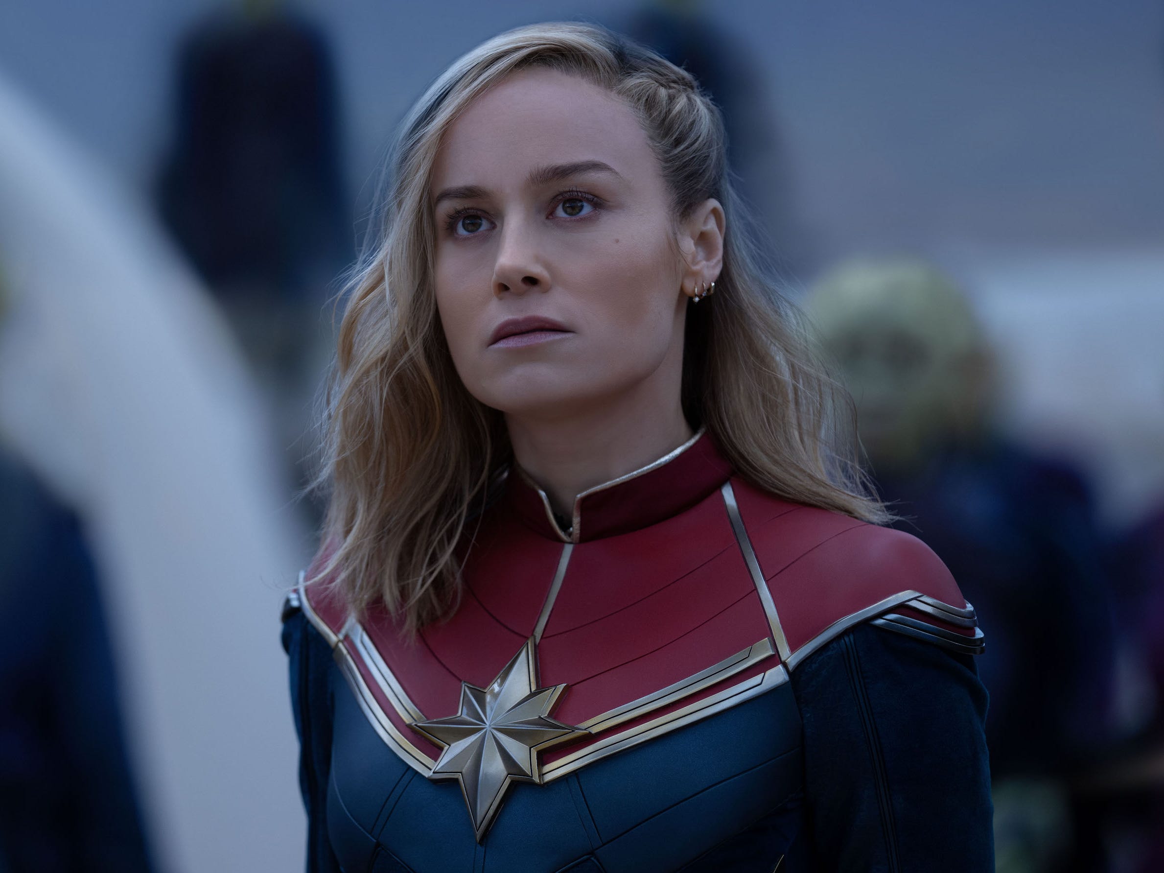 Brie Larson as Captain Marvel in "The Marvels."
