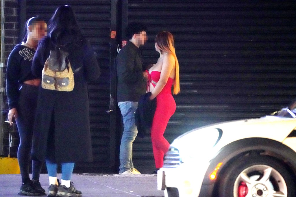 Photo of women believed to be sex workers on Roosevelt Avenue in Queens, NY.