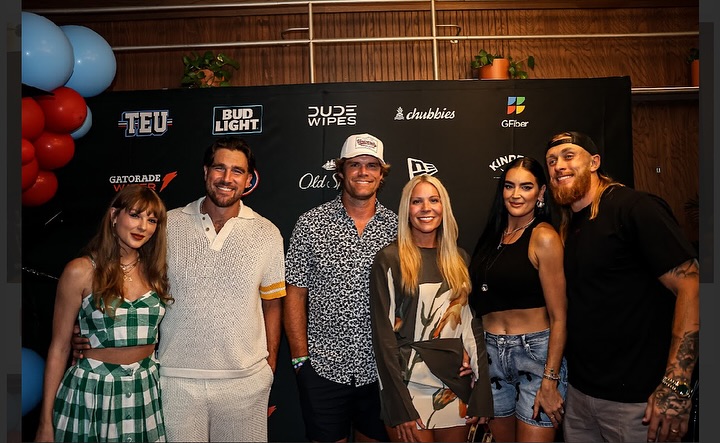 Taylor Swift and Travis Kelce at the Tight End University 
