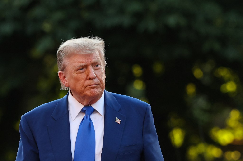 President Donald Trump at a NATO summit in The Hague.
