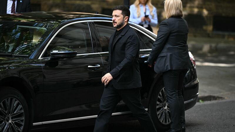 Volodymyr Zelensky ahead of a meeting with Britain's Prime Minister Keir Starmer in London earlier this week.