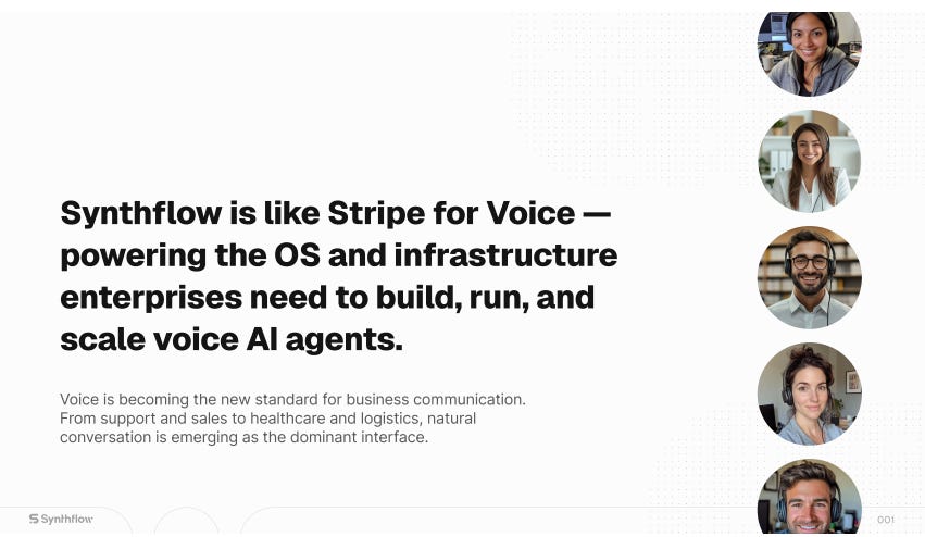 Synthflow AI pitch deck