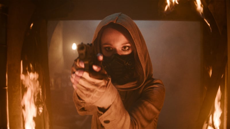 Ivanna Sakhno as Amelia in M3GAN 2.0, directed by Gerard Johnstone.