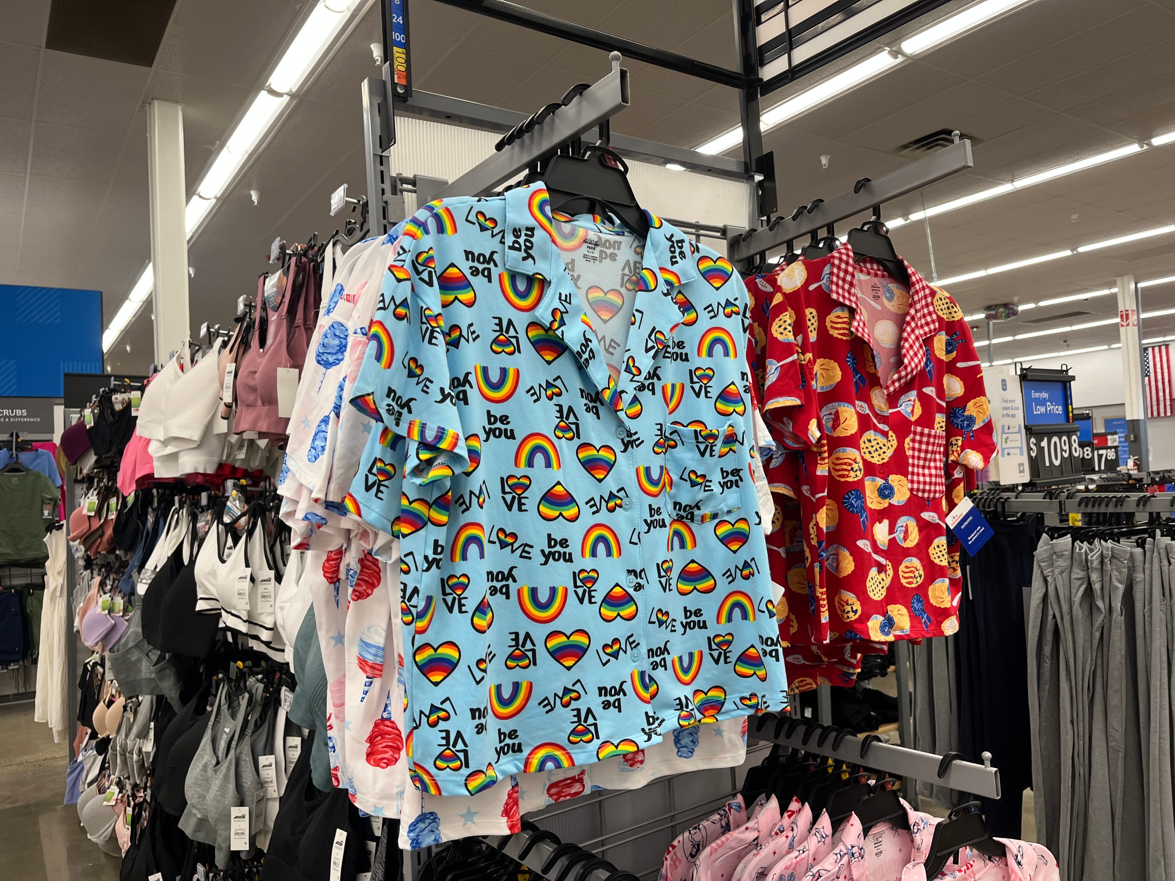 Pride pajamas at Walmart.