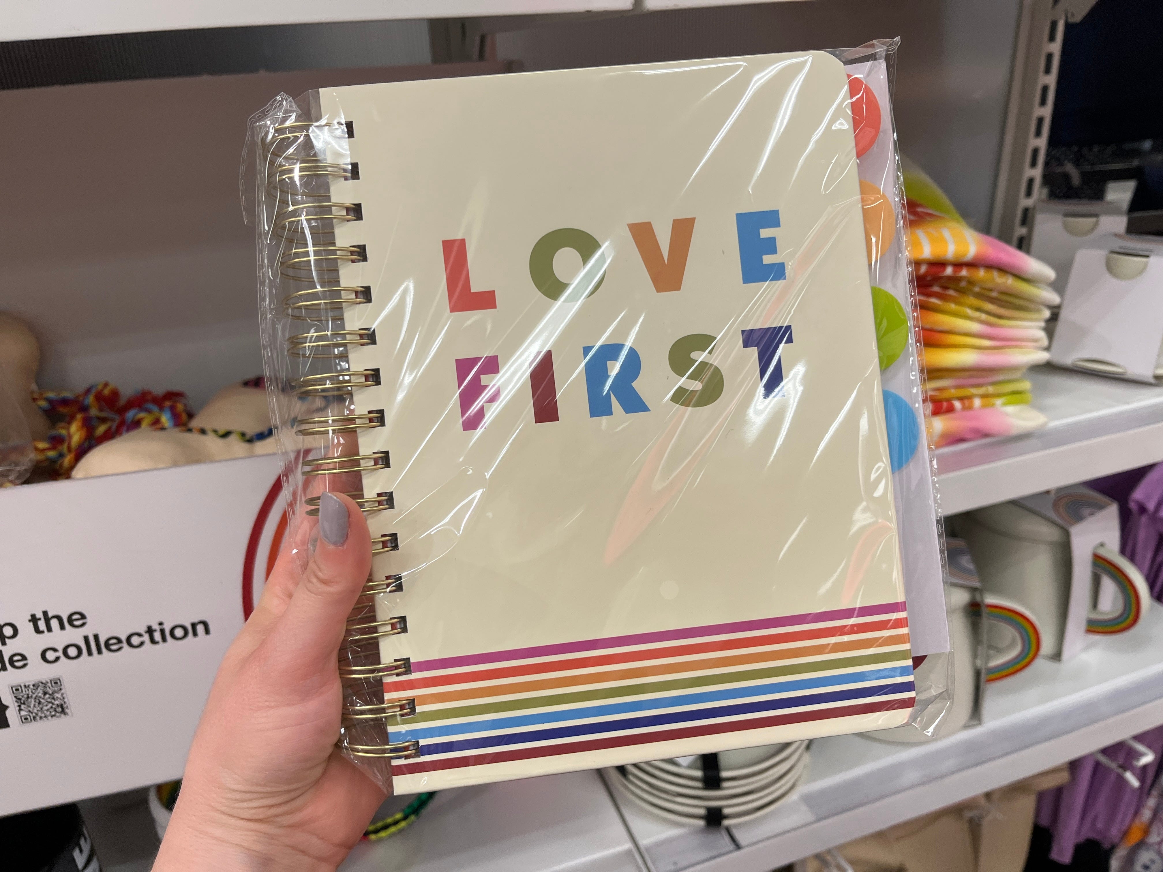 A journal in Target's Pride collection.