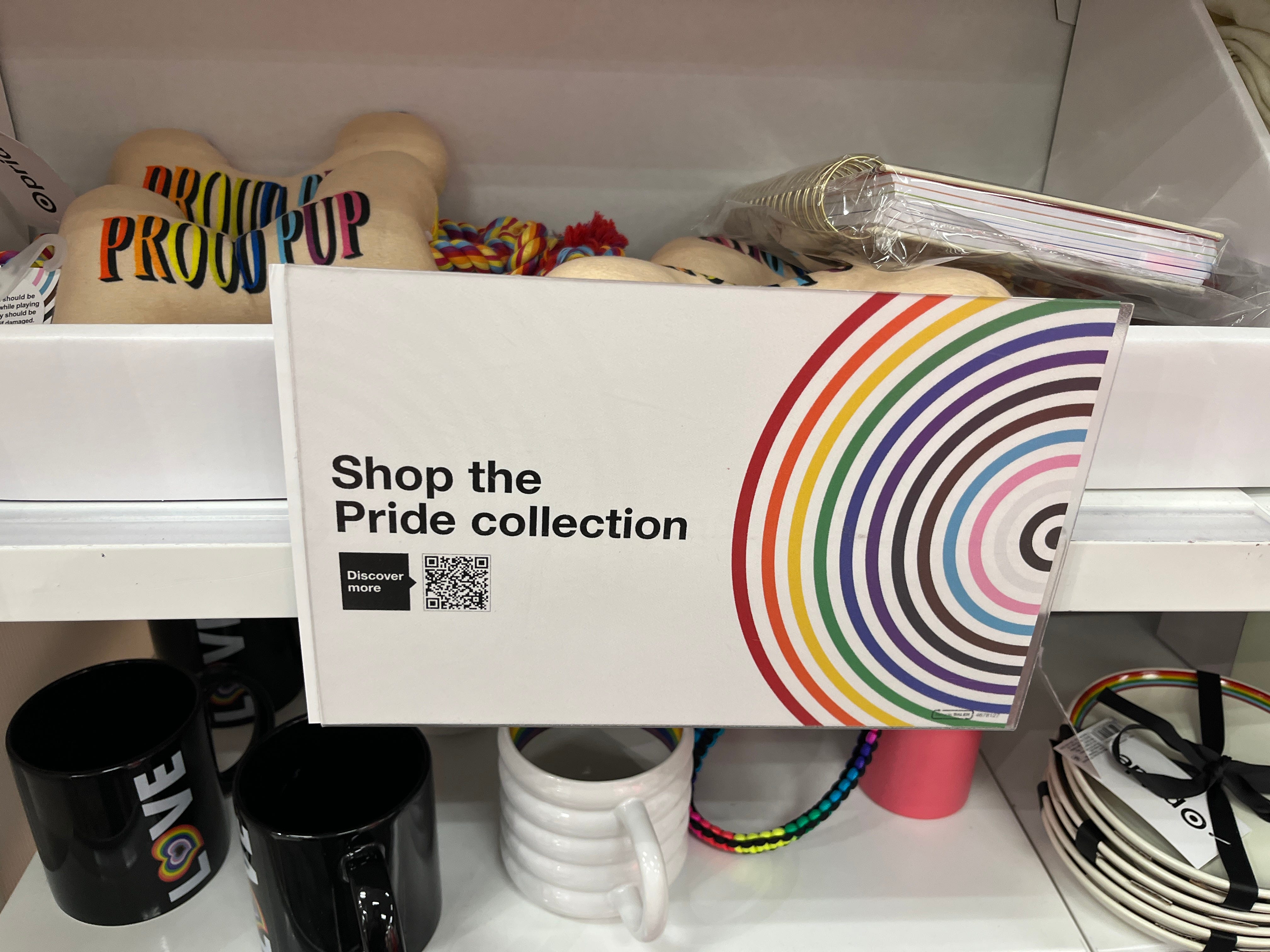 A QR code advertising Target's Pride collection.