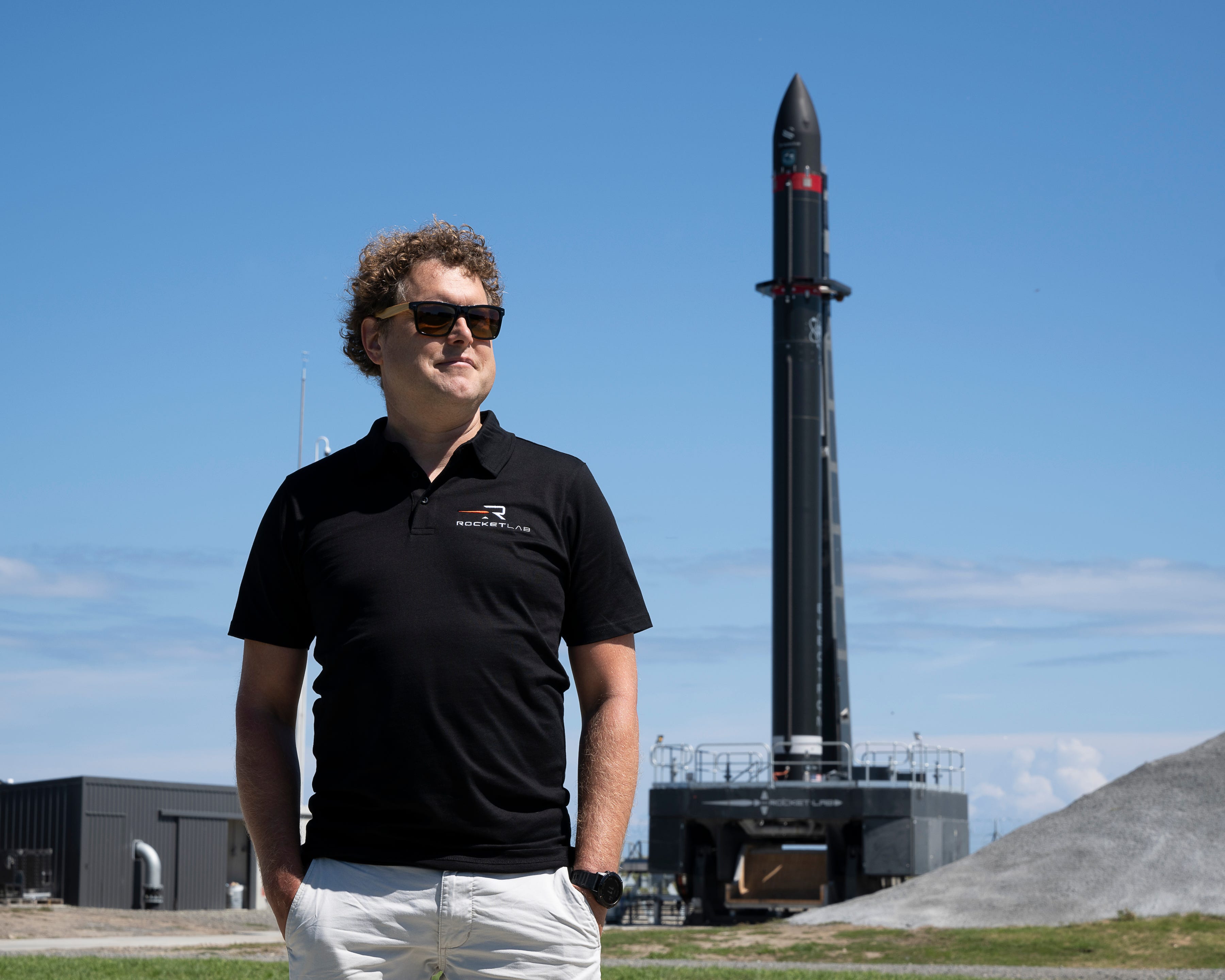 Rocket Lab CEO Peter Beck at a launch