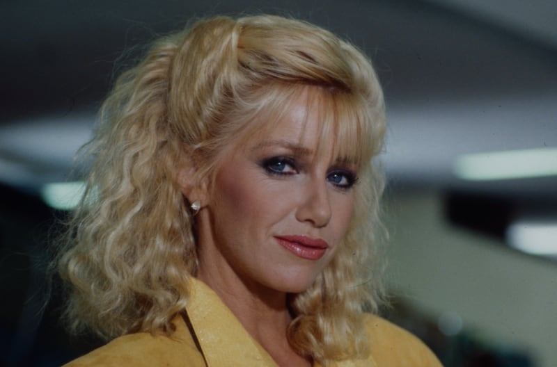Suzanne Somers in the 1985 ABC tv mini-series ‘Hollywood Wives.‘