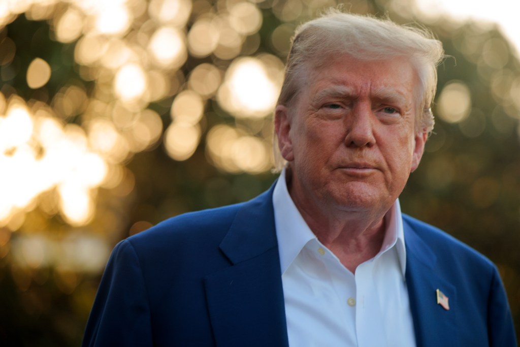 President Trump departing Washington for a NATO summit.