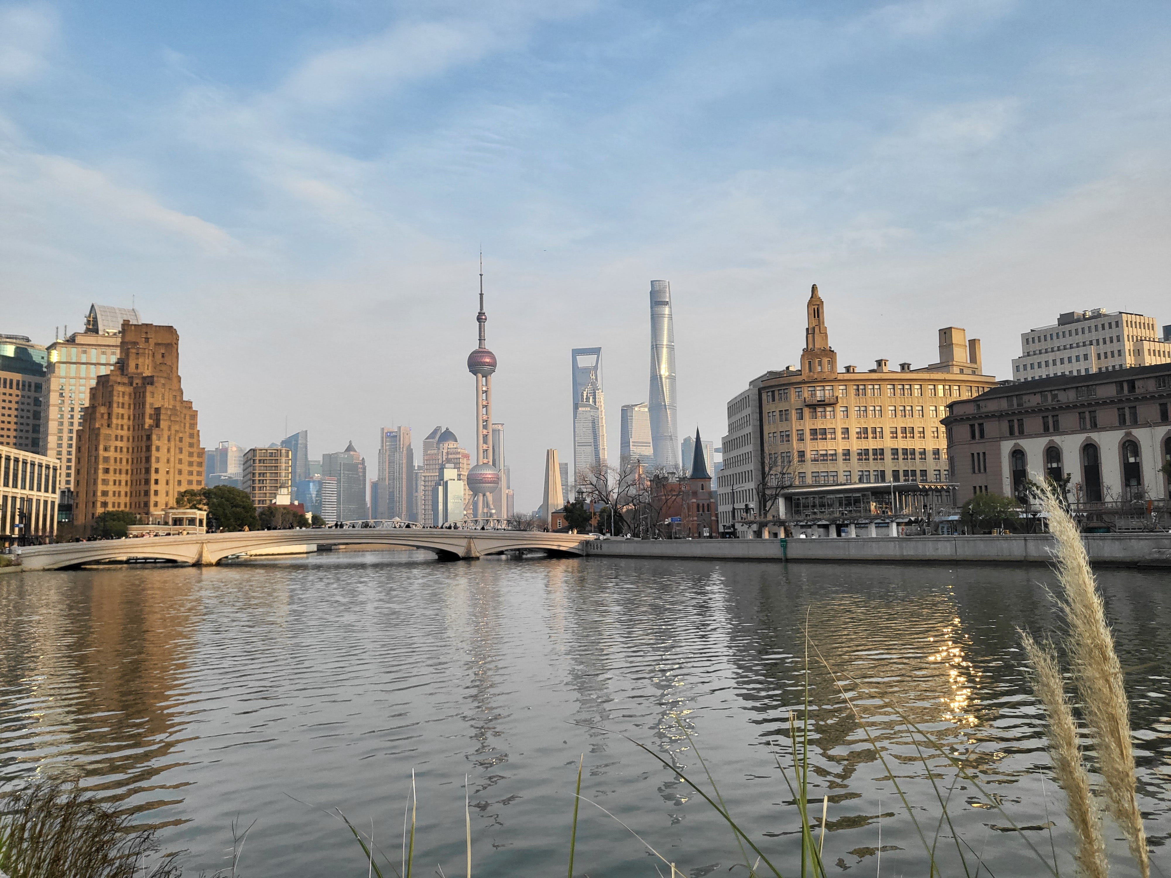 A view of The Bund and Shanghai's skyline.