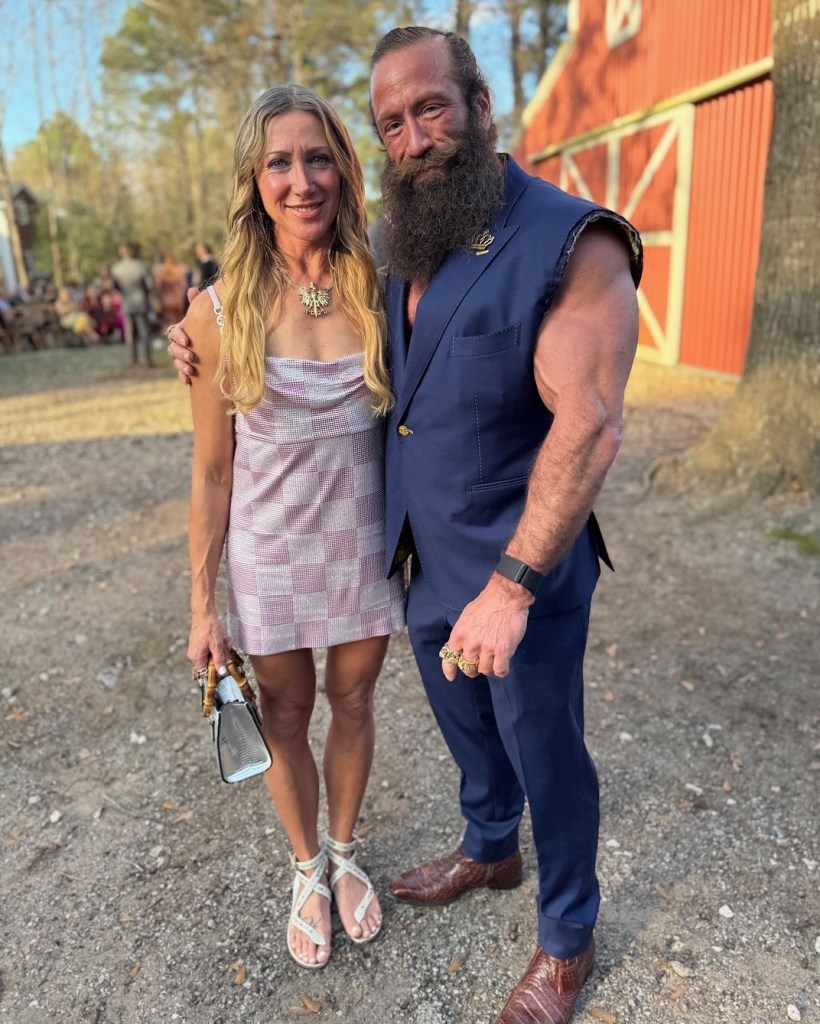 Couple posing for a photo.
