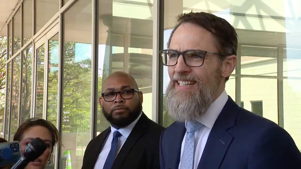 Anthony's lawyer Mike Howard speaks to reporters after the teen was released on bail.