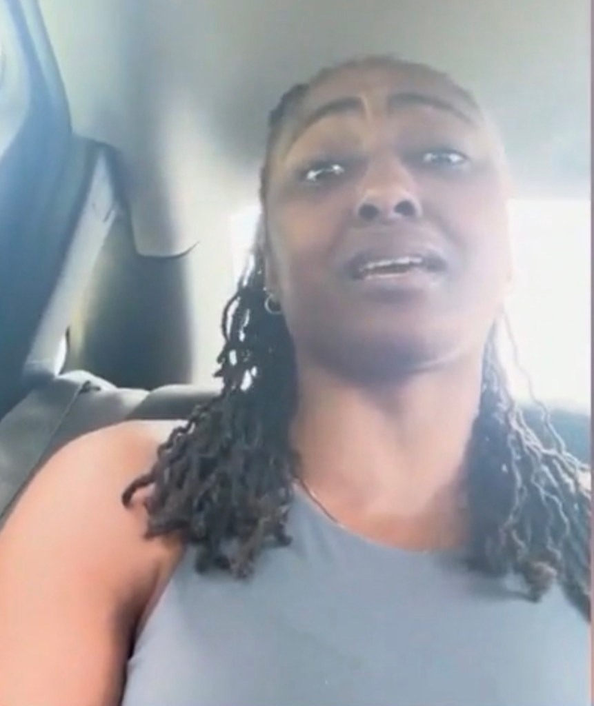 Turner recorded herself in the backseat of the car as she talked with Nicole Smith. 