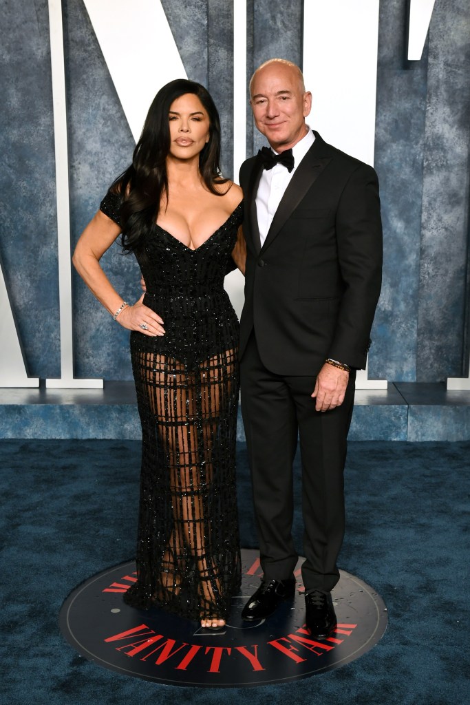 Lauren Sánchez and Jeff Bezos in March 2023