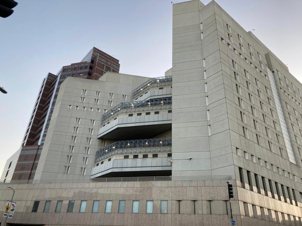 Los Angeles Metropolitan Detention Center building exterior.