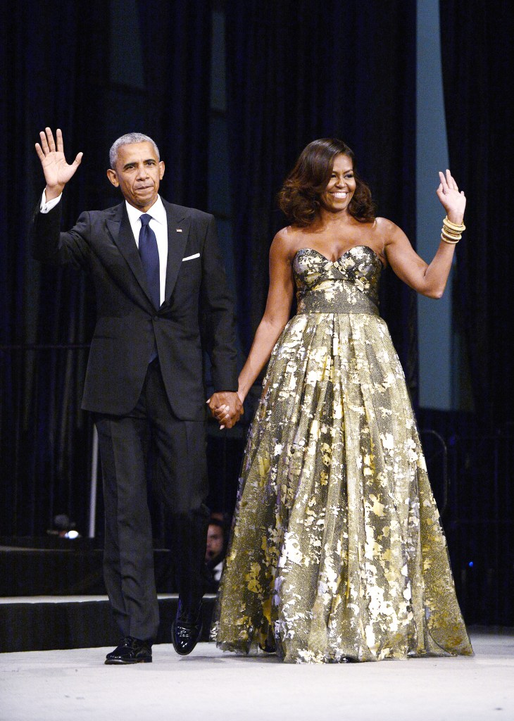 Michelle Obama and Barack Obama