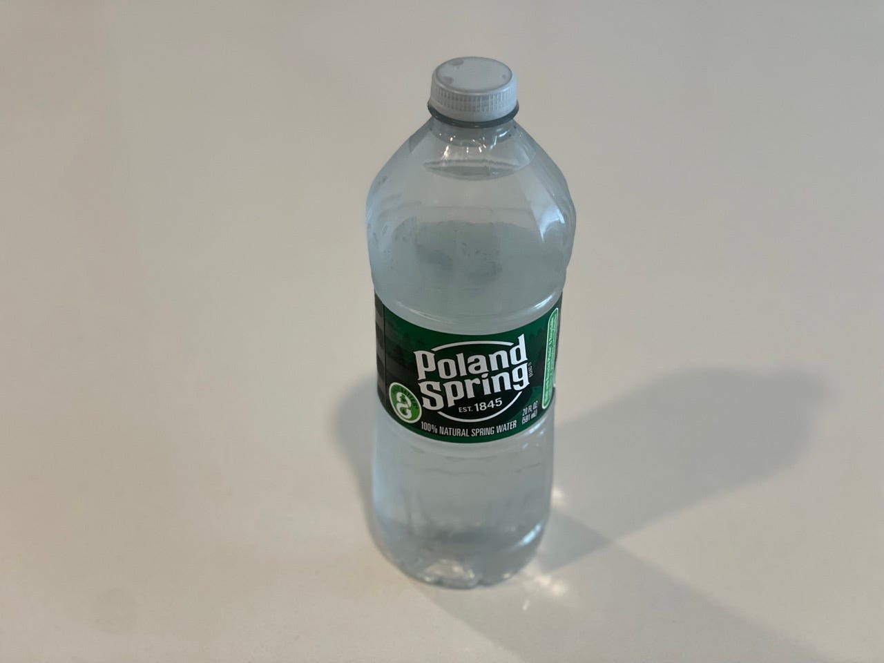 Bottle of Poland Spring water