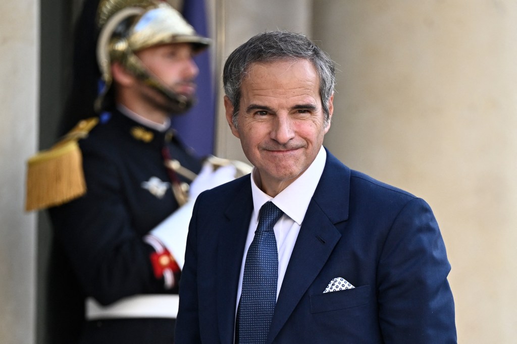 Rafael Grossi, IAEA Director General, meeting with the French president.