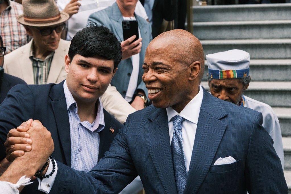 Eric Adams announces his reelection campaign.